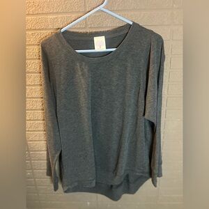 Freeloader Charcoal Long Sleeve Top soft
